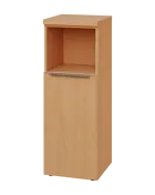 SIN 3 - 4DN kancelářská skříň, 1-dveřová/nika, levá, 1120x400x400, buk royal
